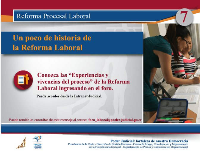 Banner sobre Historia de la Reforma Laboral